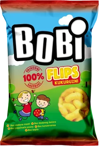  Bobi extruded corn flips 35g