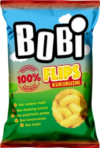  Bobi extruded corn flips 80g